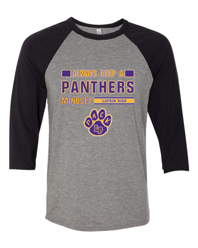 Lufkin Panthers Paw Mindset Women's Baseball T-Shirt