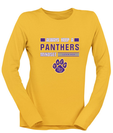 Lufkin Panthers Paw Mindset Women's LS T-Shirt