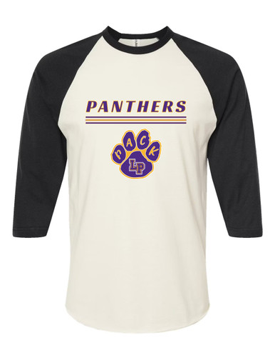 Lufkin Panthers Paw Mascot #8 Men's Baseball T-Shirt