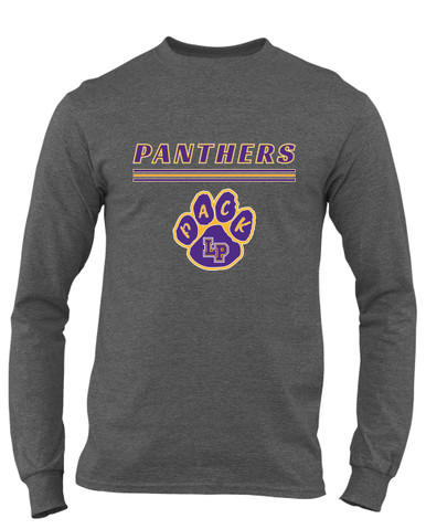 Lufkin Panthers Paw Mascot #8 Men's LS T-Shirt