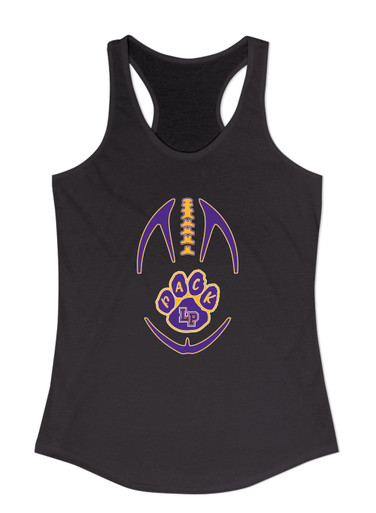 Lufkin Panthers Paw Football #4 Women's Tank Top