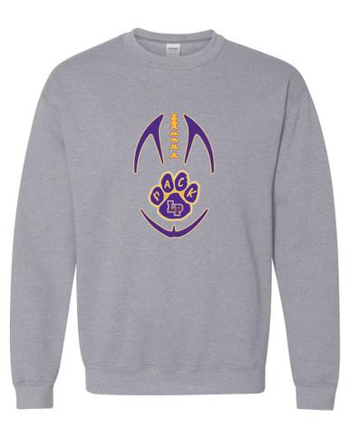 Lufkin Panthers Paw Football #4 Men's Sweatshirt