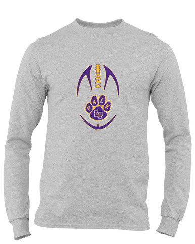 Lufkin Panthers Paw Football #4 Men's LS T-Shirt