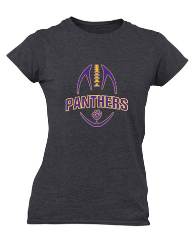 Lufkin Panthers Paw Football #5 Women's SS T-Shirt