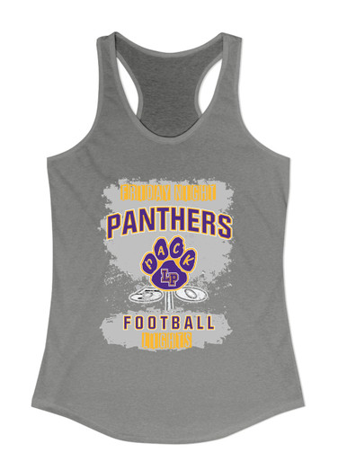 Lufkin Panthers Paw Football #6 Women's Tank Top