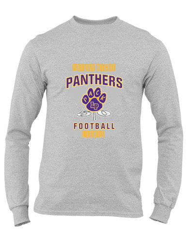 Lufkin Panthers Paw Football #6 Men's Premium LS T-Shirt