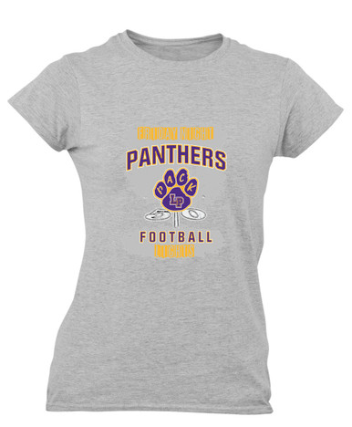 Lufkin Panthers Paw Football #6 Women's SS T-Shirt