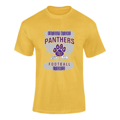 Lufkin Panthers Paw Football #6 Men's Premium SS T-Shirt