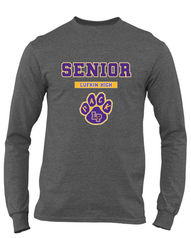Lufkin Panthers Paw Senior #2 Men's Premium LS T-Shirt