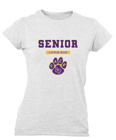 Lufkin Panthers Paw Senior #2 Women's Premium SS T-Shirt