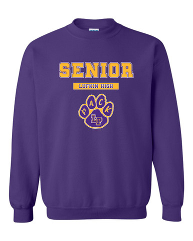 Lufkin Panthers Paw Senior #2 Men's Sweatshirt
