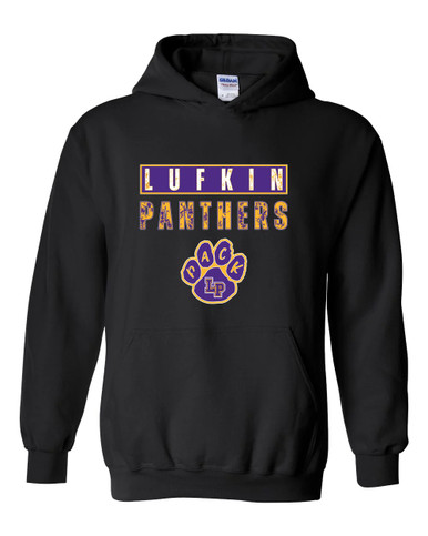 Lufkin Panthers Paw Mascot #9 Men's Hoodie