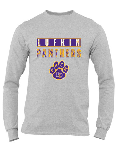 Lufkin Panthers Paw Mascot #9 Men's Premium LS T-Shirt
