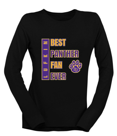 Lufkin Panthers Paw Best Panther Fan Women's Premium LS T-Shirt