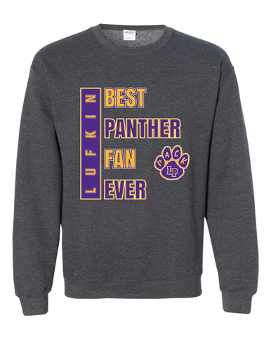 Lufkin Panthers Paw Best Panther Fan Men's Sweatshirt