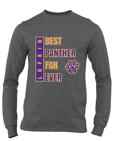 Lufkin Panthers Paw Best Panther Fan Men's LS T-Shirt