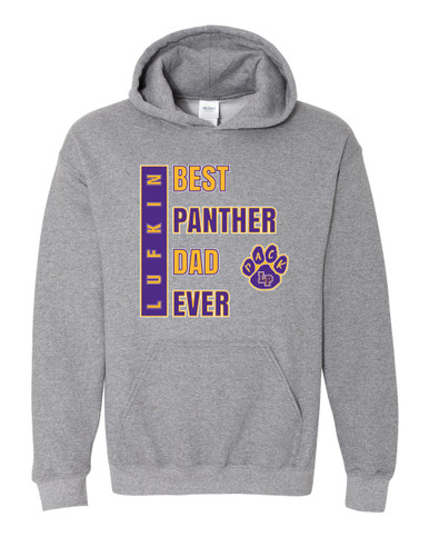 Lufkin Panthers Paw Best Panther Dad Men's Hoodie