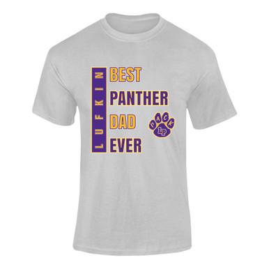Lufkin Panthers Paw Best Panther Dad Men's SS T-Shirt