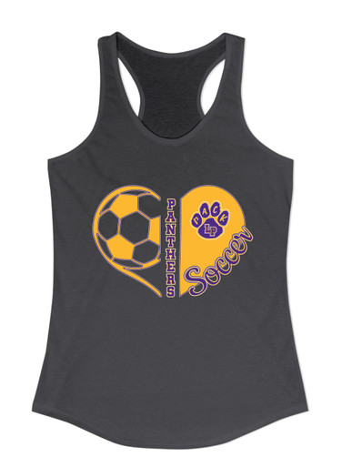 Lufkin Panthers Paw Heart Soccer Women's Tank Top