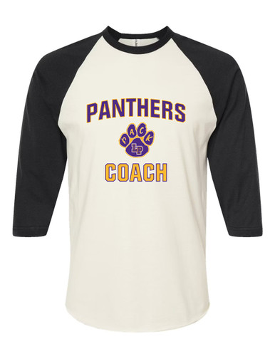 Lufkin Panthers Paw Coach Women's Baseball T-Shirt
