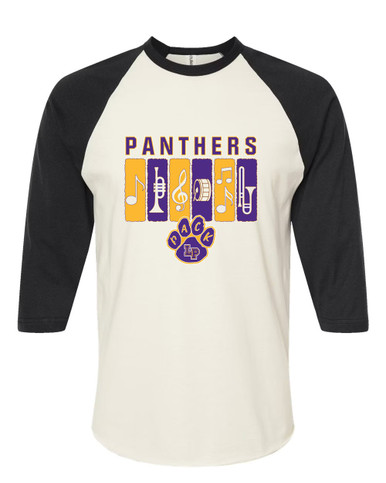 Lufkin Panthers Paw Band # 2 Women's Baseball T-Shirt