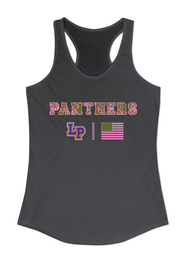 Lufkin Panthers LP Script Pink Camo Flag Women's Tank Top