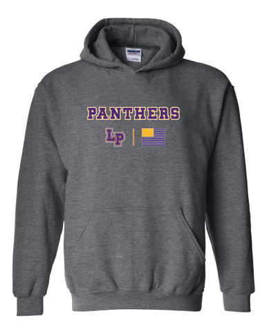 Lufkin Panthers LP Script Team Colors Flag Men's Hoodie