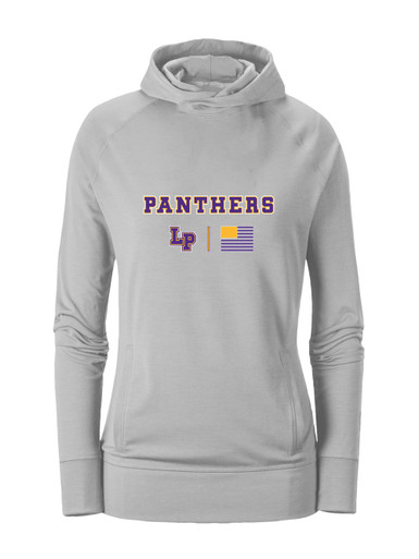 Lufkin Panthers LP Script Team Colors Flag Women's Hoodie