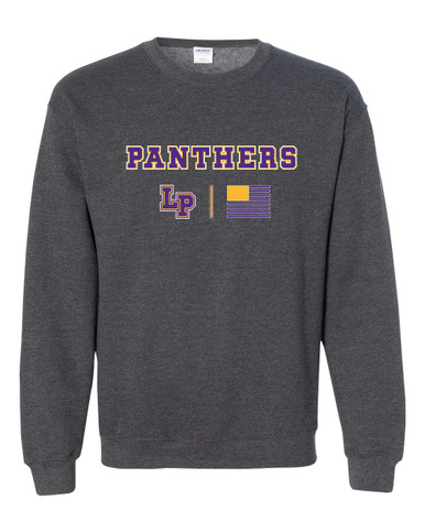 Lufkin Panthers LP Script Team Colors Flag Men's Sweatshirt
