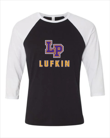 Lufkin Panthers LP Script Mascot #2 Men's Baseball T-Shirt