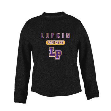 Lufkin Panthers LP Script Mascot #3 Women's Sweatshirt