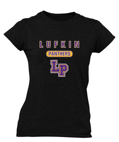 Lufkin Panthers LP Script Mascot #3 Women's Premium SS T-Shirt