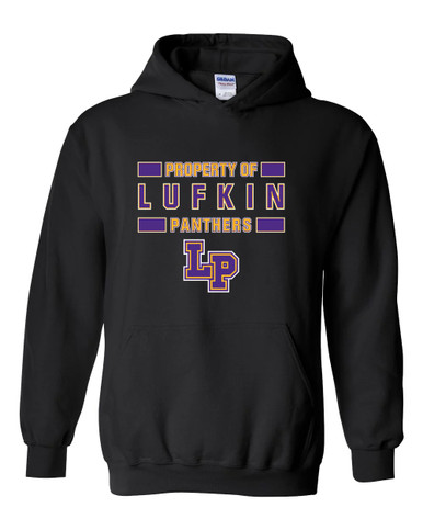 Lufkin Panthers LP Script Property Of Men's Hoodie