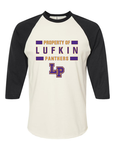 Lufkin Panthers LP Script Property Of Women's Baseball T-Shirt