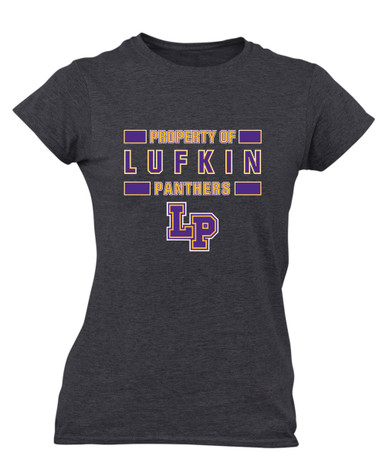 Lufkin Panthers LP Script Property Of Women's SS T-Shirt