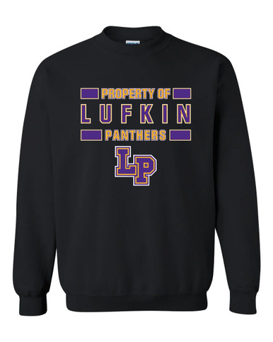 Lufkin Panthers LP Script Property Of Men's Sweatshirt