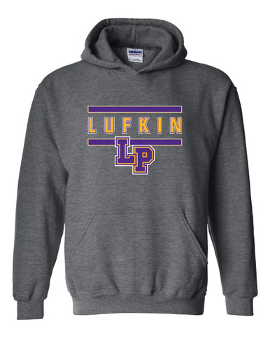 Lufkin Panthers LP Script Mascot #4 Men's Hoodie