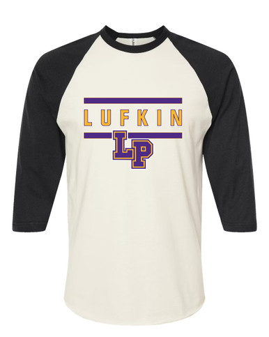 Lufkin Panthers LP Script Mascot #4 Men's Baseball T-Shirt