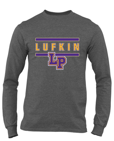 Lufkin Panthers LP Script Mascot #4 Men's LS T-Shirt