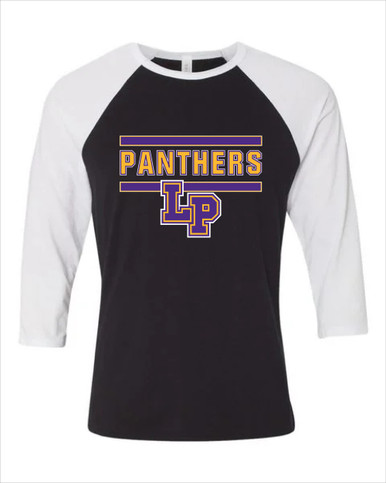Lufkin Panthers LP Script Mascot #5 Men's Baseball T-Shirt