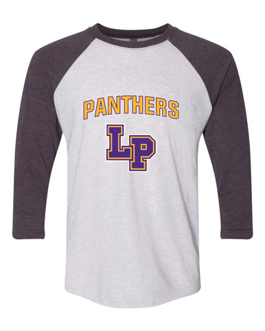 Lufkin Panthers LP Script Mascot #6 Men's Baseball T-Shirt