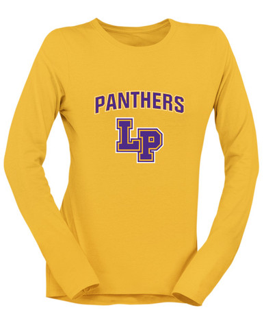 Lufkin Panthers LP Script Mascot #6 Women's LS T-Shirt