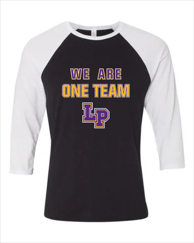 Lufkin Panthers LP Script We Are One Team Men's Baseball T-Shirt