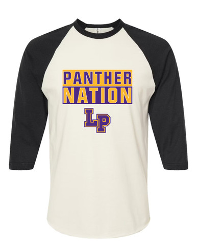 Lufkin Panthers LP Script Nation #1 Men's Baseball T-Shirt