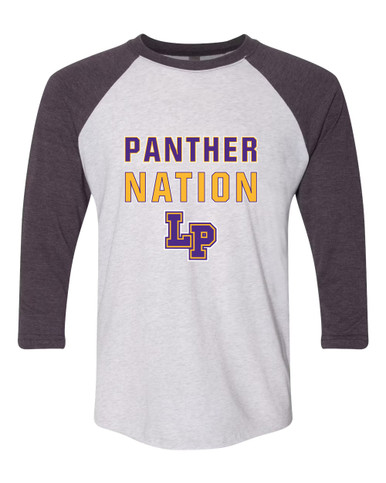 Lufkin Panthers LP Script Nation #2 Men's Baseball T-Shirt