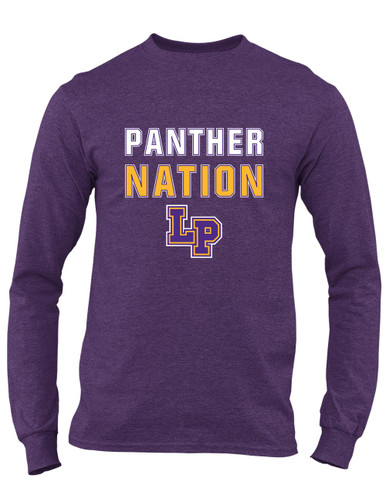 Lufkin Panthers LP Script Nation #2 Men's LS T-Shirt