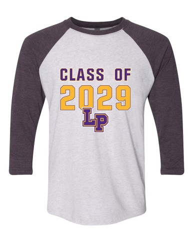 Lufkin Panthers LP Script Class of 2029 Men's Baseball T-Shirt