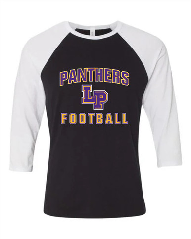 Lufkin Panthers LP Script Football #1 Men's Baseball T-Shirt
