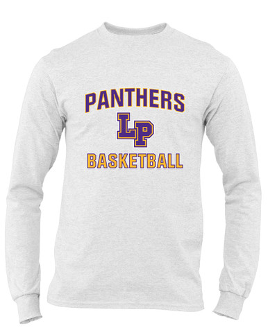 Lufkin Panthers LP Script Basketball #1 Men's LS T-Shirt