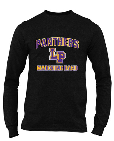 Lufkin Panthers LP Script Marching Band Men's LS T-Shirt
